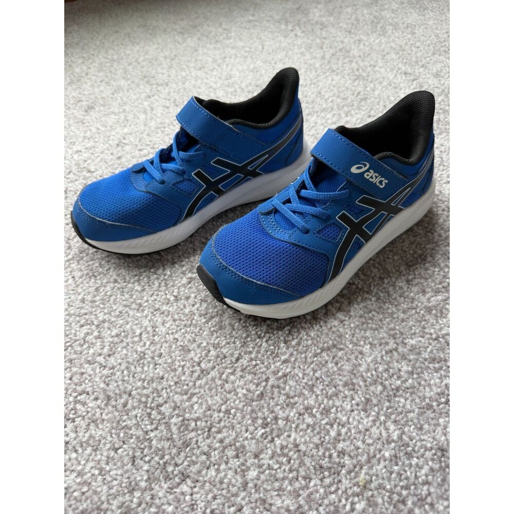 Asics Jolt Blue and Black Tennis Shoes Kids 1